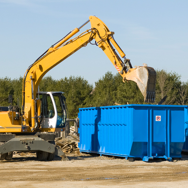 what size residential dumpster rentals are available in Maple Grove Wisconsin